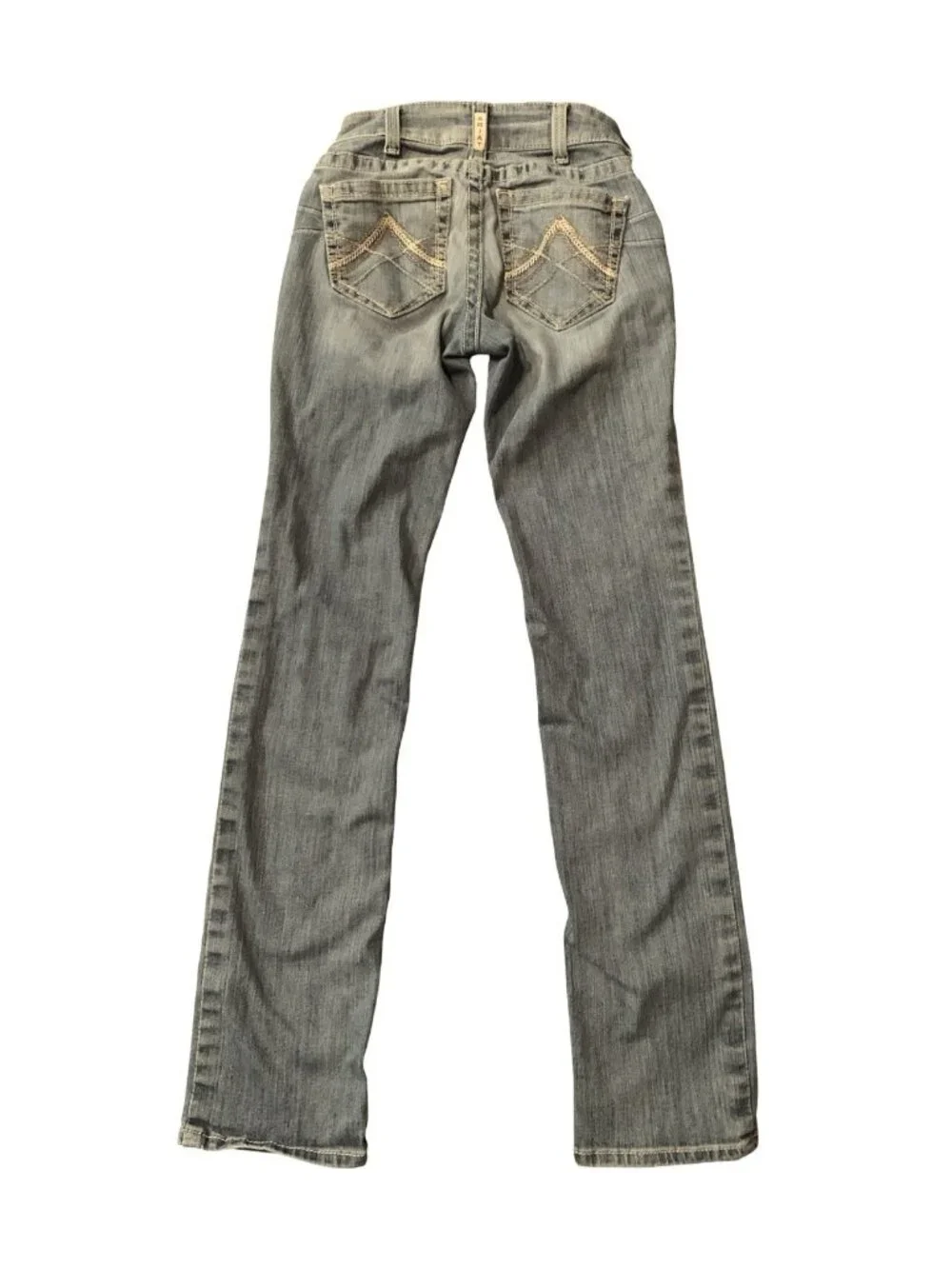 25L /27x 34 Ariat REAL Denim Tall Long Women's Mid-Rise Straight Jeans Rainstorm